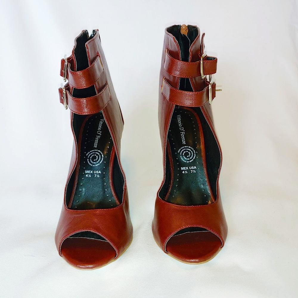 Vittorio D' Firenze Gladiator Brown Leather Heel